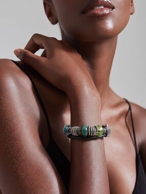 Handmade Turquoise Bead Leather Wrap Bracelet - Women's Fashion Jewelry☑️